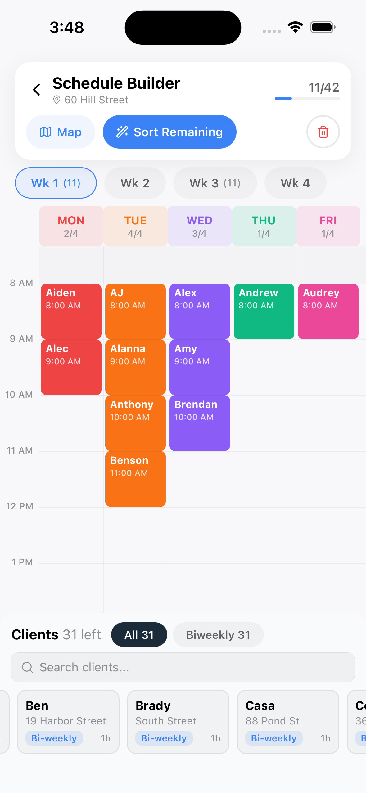 Schedule Builder